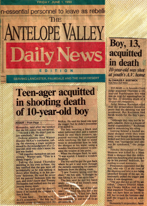 Juvenile Murder Acquitted
